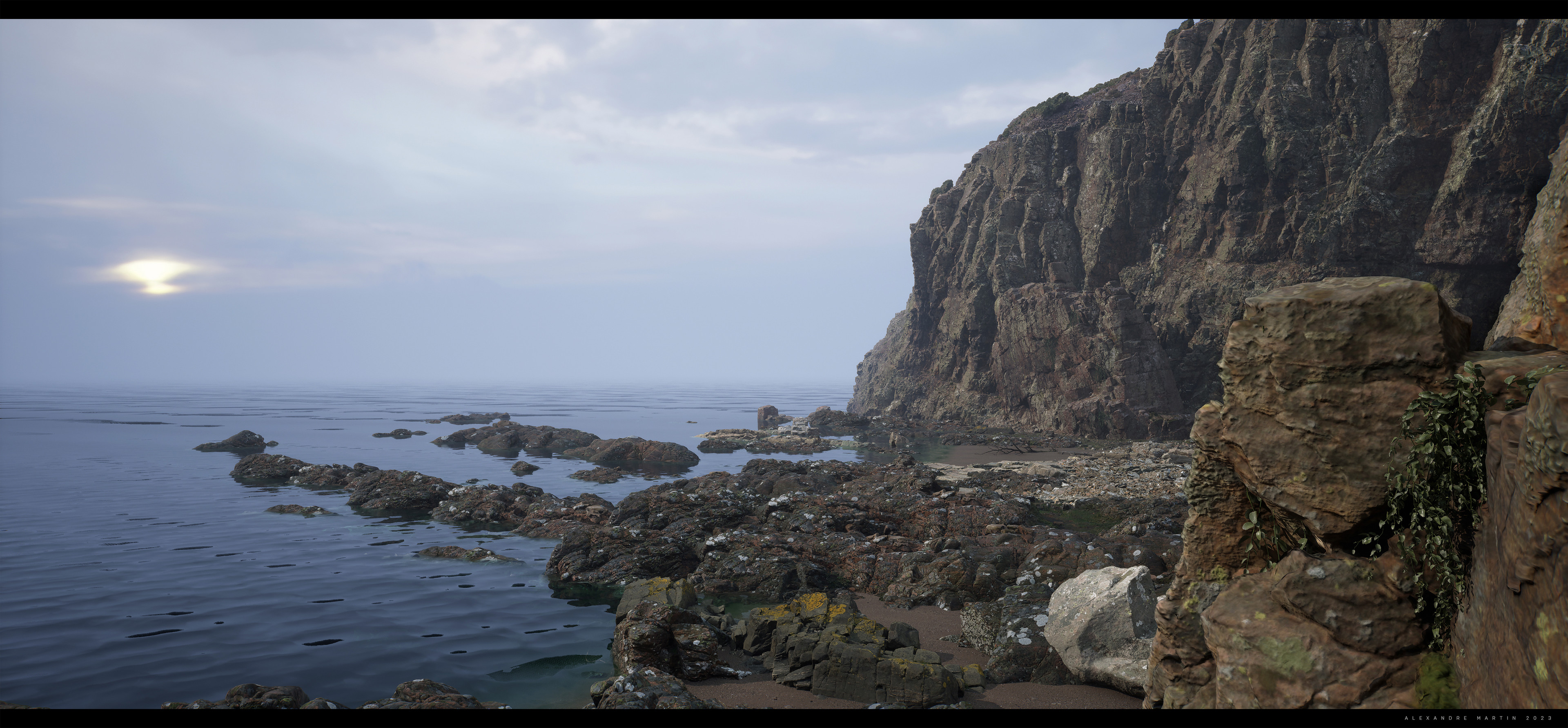 Falaise bord de mer UE5 — Alexandre Martin